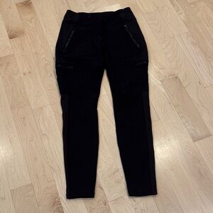 Athleta Black Cargo-Style Leggings